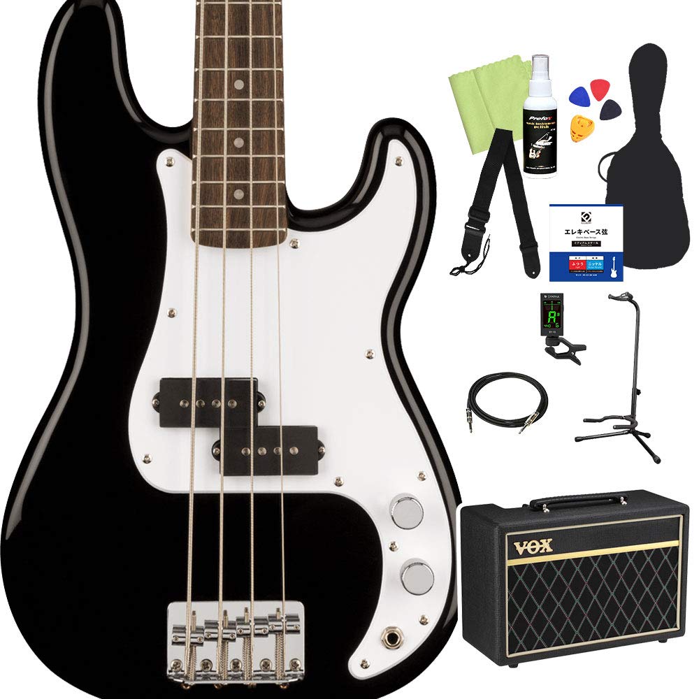 Amazon | Squier by Fender Mini Precision Bass ベース 初心者12点